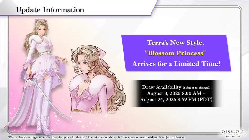 Celes de FFVI se une a Dissidia Duellum Final Fantasy