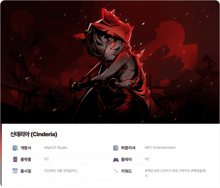 Cinderia: Roguelite de Fantasía Oscura con Amplias Builds