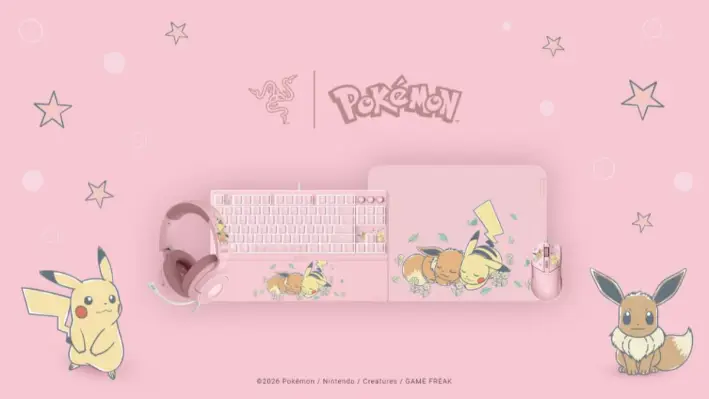 Eevee y Pikachu protagonizan nuevo set gamer de Razer