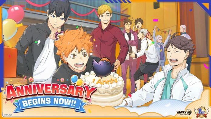 HAIKYU!! FLY HIGH celebra su primer año con mini juego