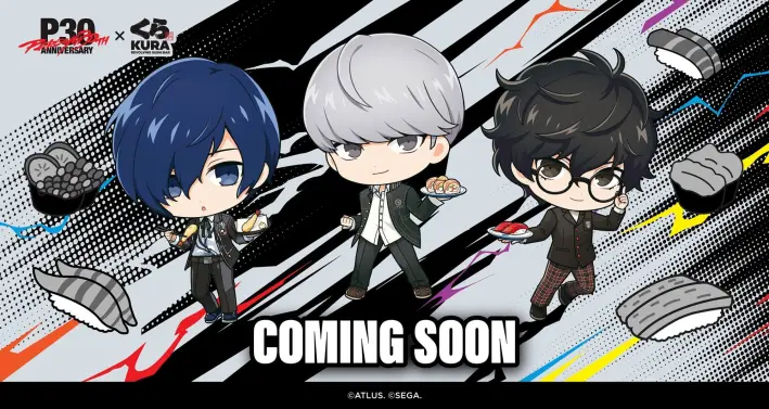 Kura Sushi lanza menú y productos de Persona 3, 4 y 5