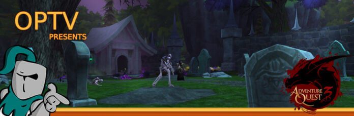 La apertura del cementerio de Amityvale en AdventureQuest 3D