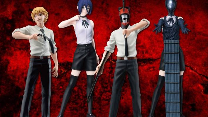 Nuevas figuras de Chainsaw Man muestran a Denji y Reze