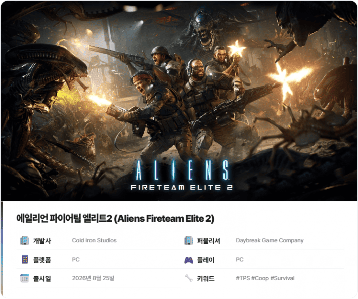 Only Visuals See Major Improvements — 'Aliens: Fireteam Elite 2' ⭐6.5
