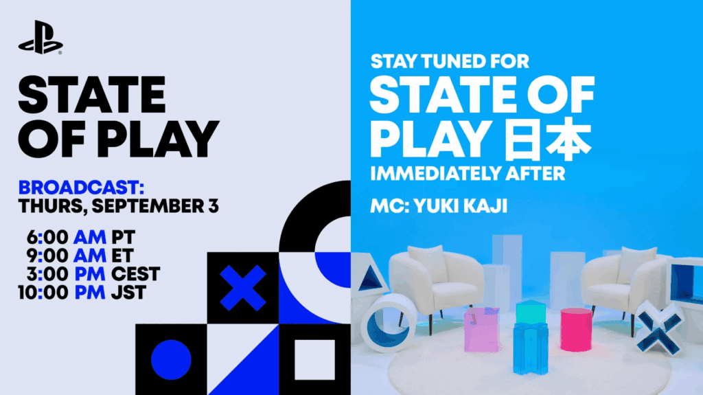 Standard and Japan Sony PS5 State of Play Streams Announced