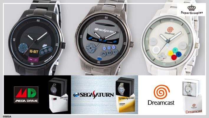 Relojes inspirados en Sega Mega Drive, Saturn y Dreamcast