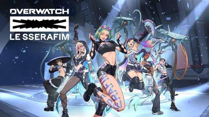 Overwatch x LE SSERAFIM collaboration artwork revealed