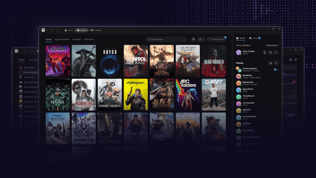 "1.8x Faster Than Steam" — Epic Unveils New Launcher Preview